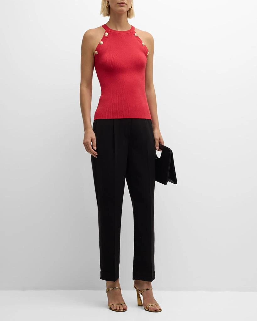 Tahari The Eliana Button-Embellished Knit Pullover 3