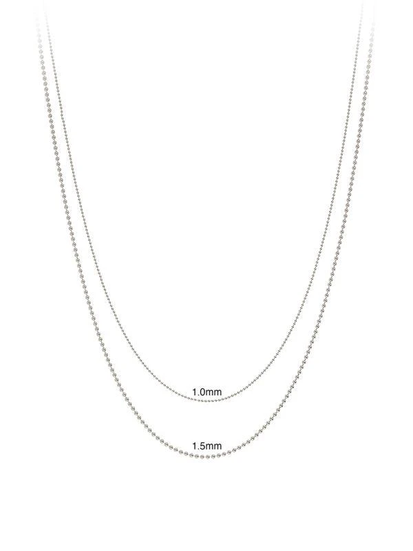 Saks Fifth Avenue Build Your Own Collection 14K Gold Bead Chain Necklace 3