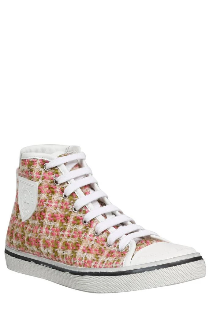 Yves Saint Laurent Saint Laurent Tweed Mid-Top Sneakers 2