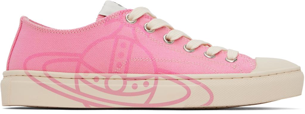 Vivienne Westwood Pink Low Top Plimsoll Sneakers