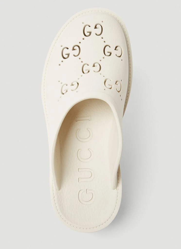 Gucci Perforated G Platform Mules 7