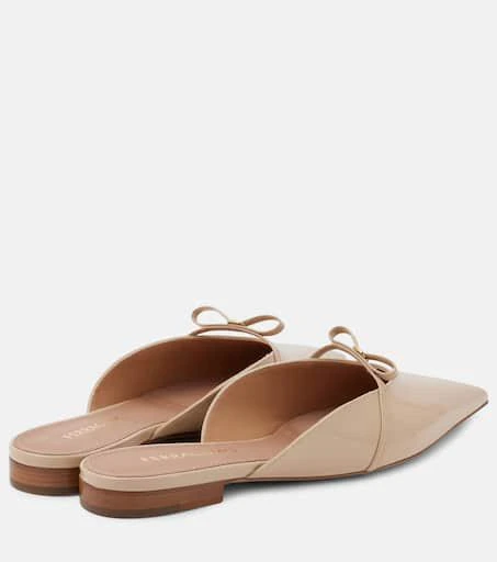 Salvatore Ferragamo Bow-detail patent leather mules 2