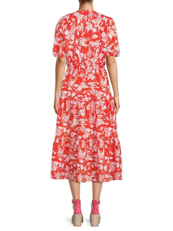 Saks Fifth Avenue Print Tiered Midi Dress 2