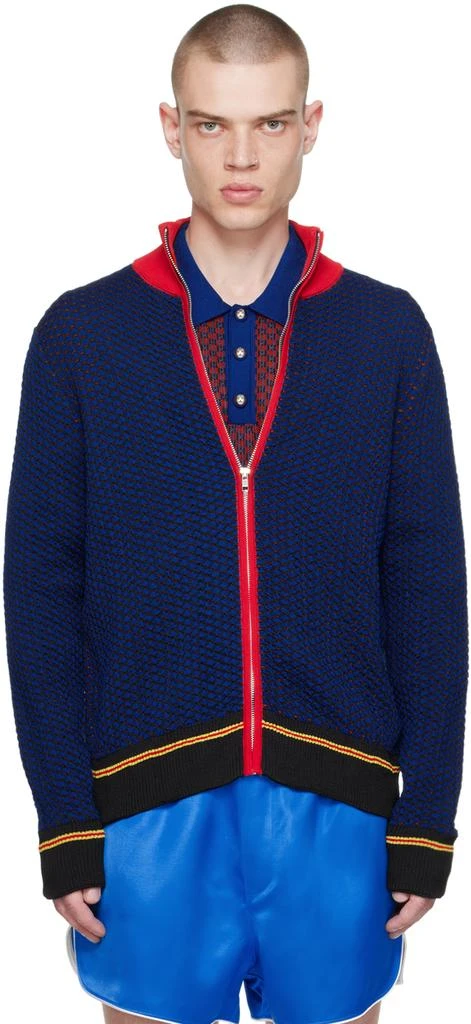 WALES BONNER Navy Orchestre Sweater 1