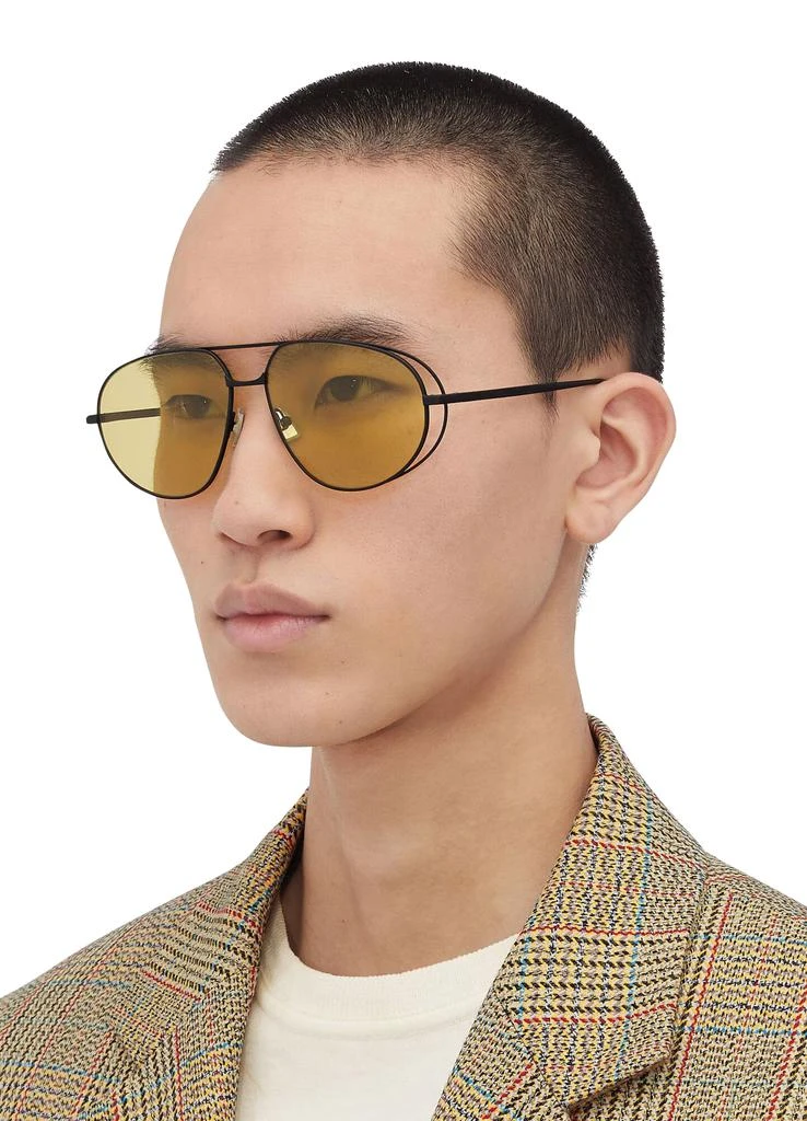Bottega Veneta Classic Aviator metal sunglasses 6