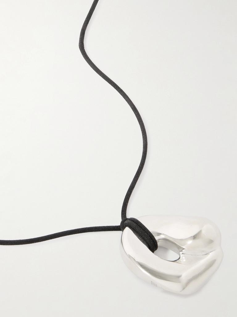 AGMES X Simone Bodmer-turner “gertrude” 回收纯银绒面革项链