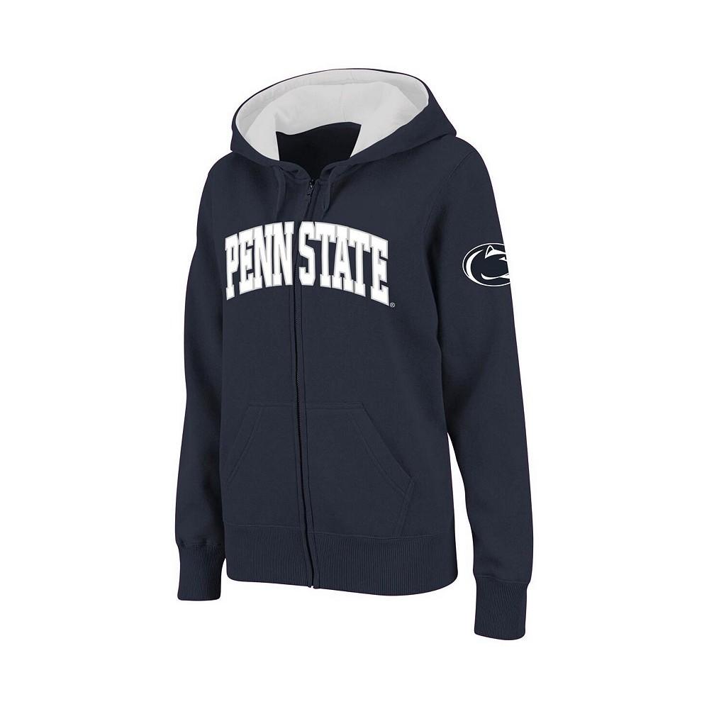 Colosseum Women s Navy Penn State Nittany Lions Arched Name Full Zip Hoodie Navy M Women s Tops BeyondStyle