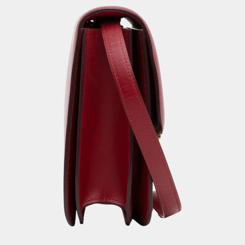 Celine Celine Red Medium Calfskin Classic Box Bag 5