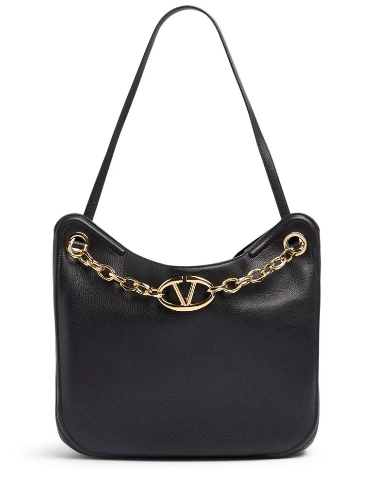 Valentino V Logo Gate Leather Tote Bag 1