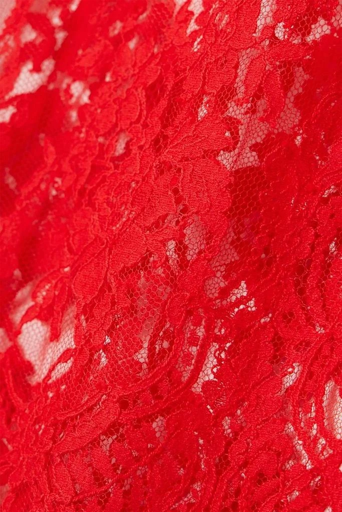 COCO DE MER Marella satin-trimmed cutout Leavers lace chemise 4