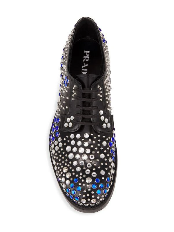 Prada Studded Leather Oxfords 5