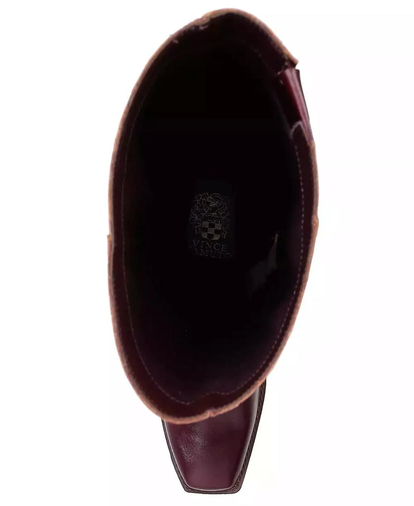 Vince Camuto Womens's Sangeti Snip-Toe Block-Heel Extra Wide-Calf Knee-High Boots 4