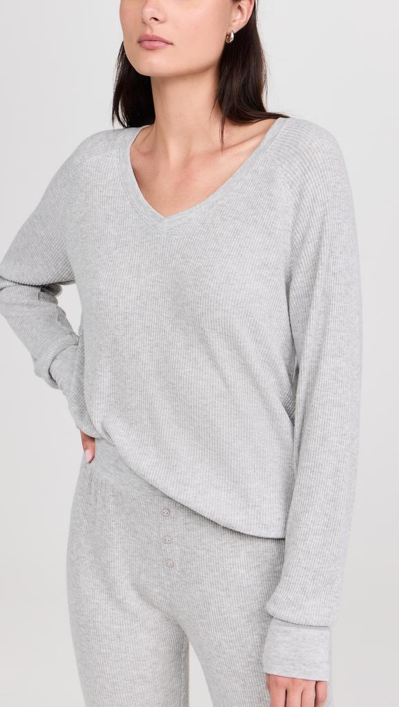 PJ Salvage Long Sleeve Textured Essentials Top