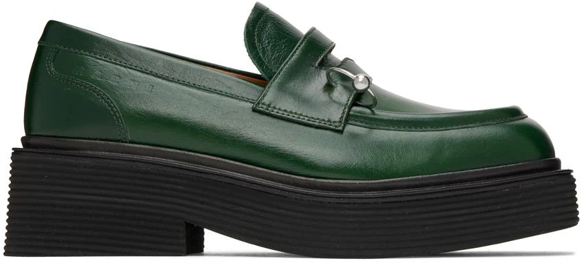 Marni Green Piercing Loafers 1