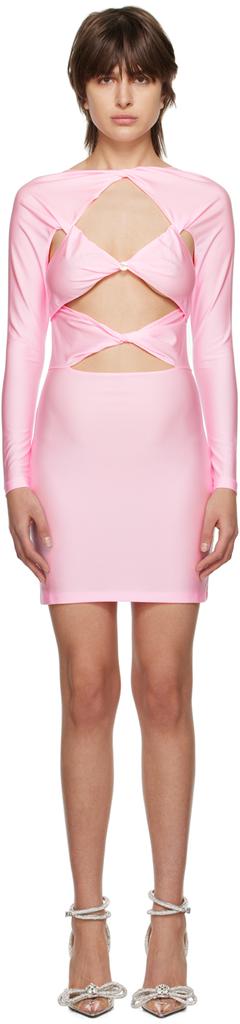 Coperni Pink Cutout Minidress