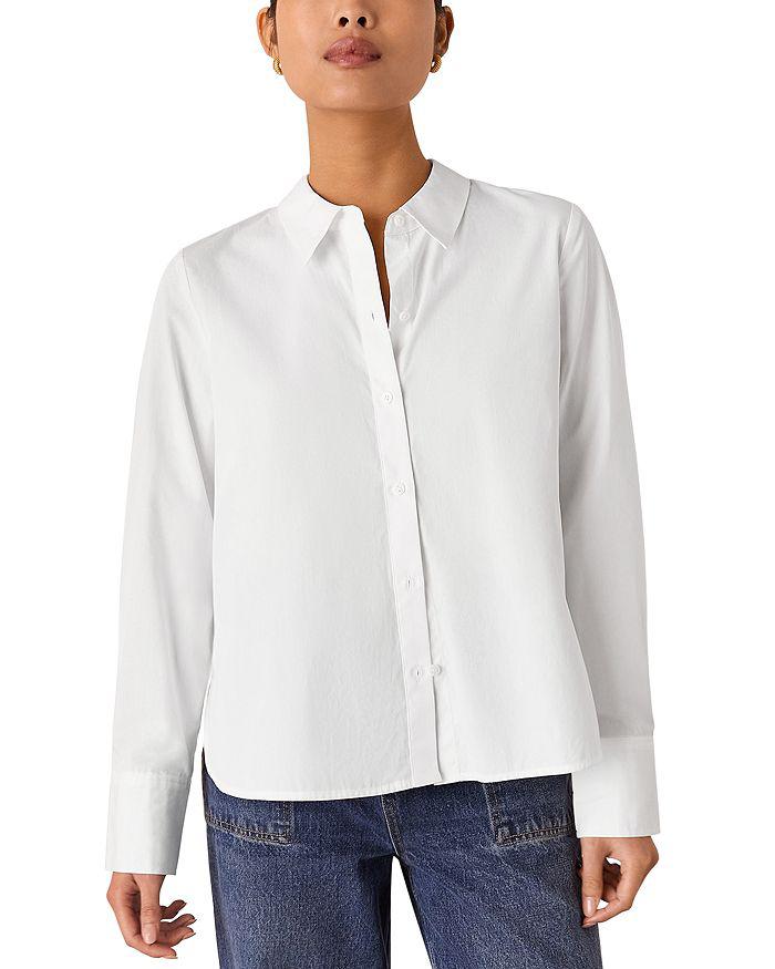Shop Fitted Non-Iron Supima® Cotton-Blend Scallop Detail Shirt on