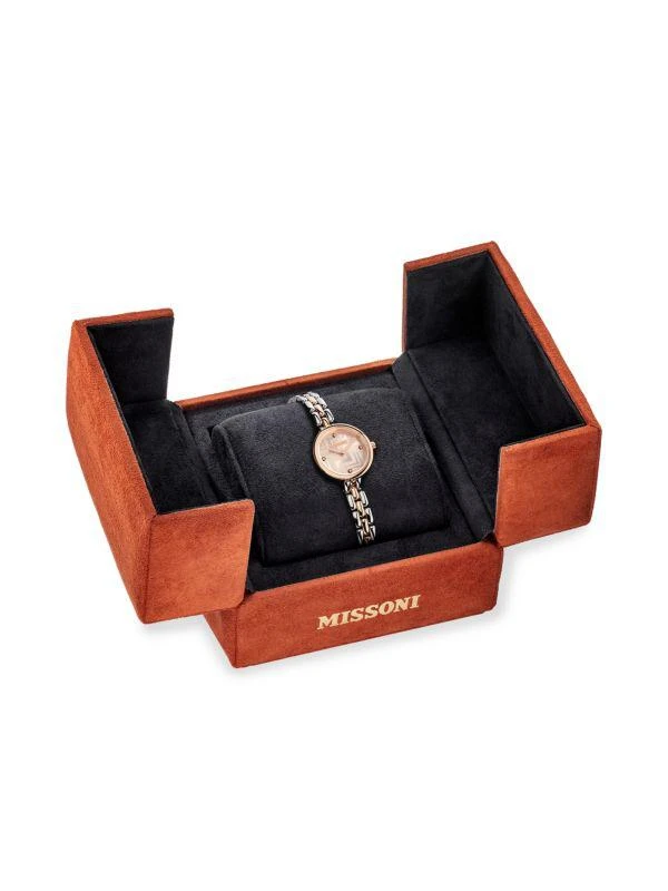 Missoni Petite 25MM Stainless Steel Bracelet Watch 4