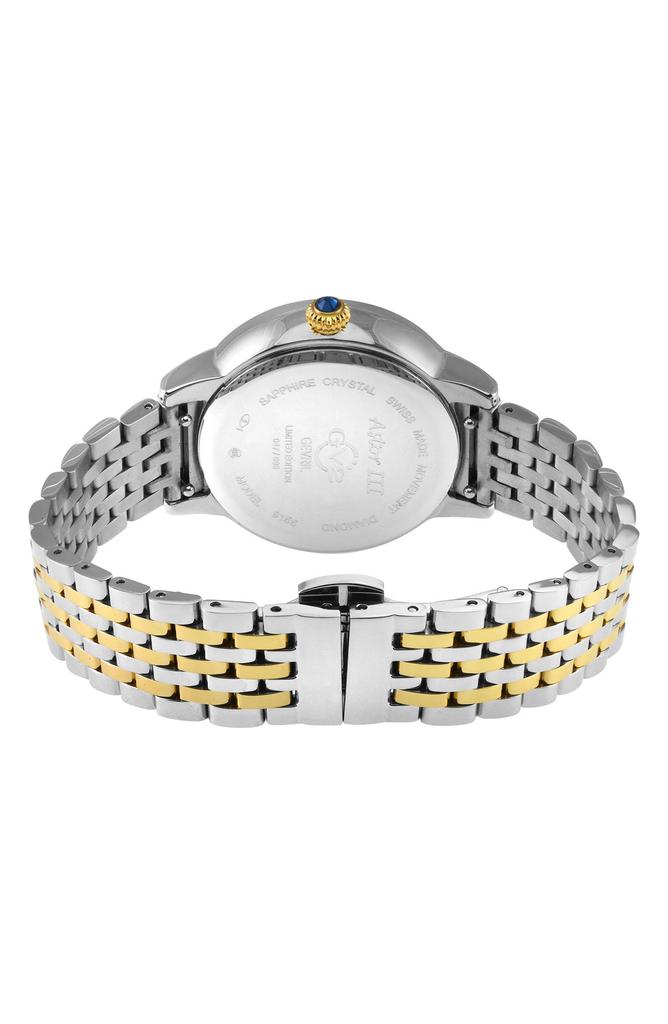 GV2 Astor III Diamond Swiss Bracelet Watch, 34mm - 0.06 ctw