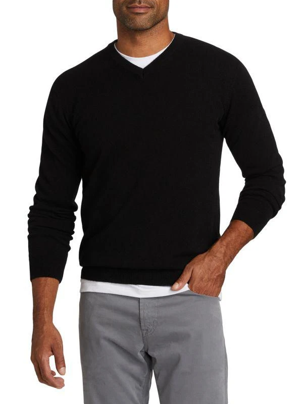 Saks Fifth Avenue ​COLLECTION Cashmere V-Neck Sweater 1