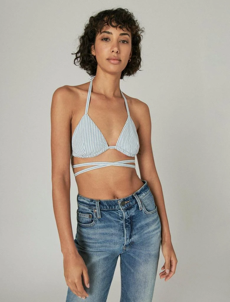 Lucky Brand Womens Striped Bra Top 1