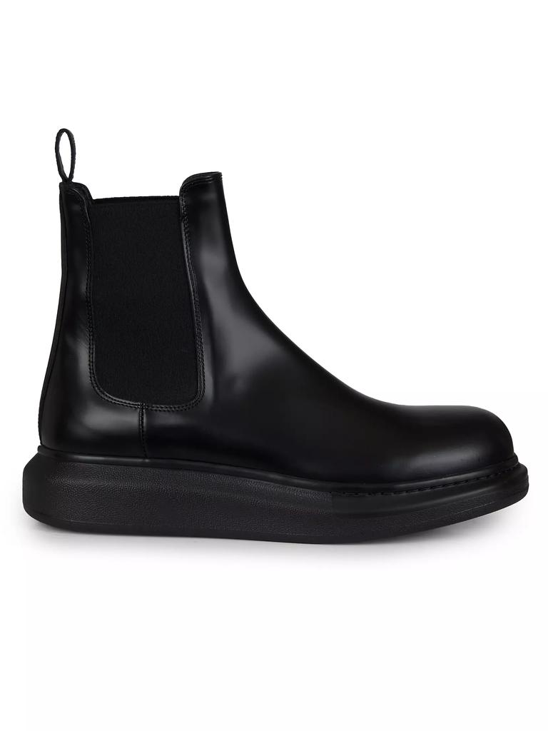 Alexander McQueen Platform Leather Chelsea Boots