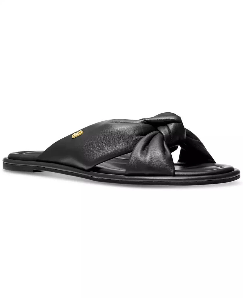 Michael Kors Knotted Slide Casual Leather Sandals 1