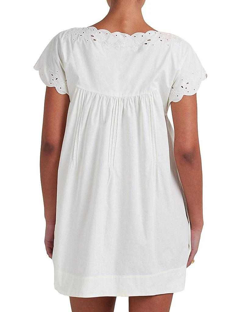 Peony Memoir Embroidered Minidress 3