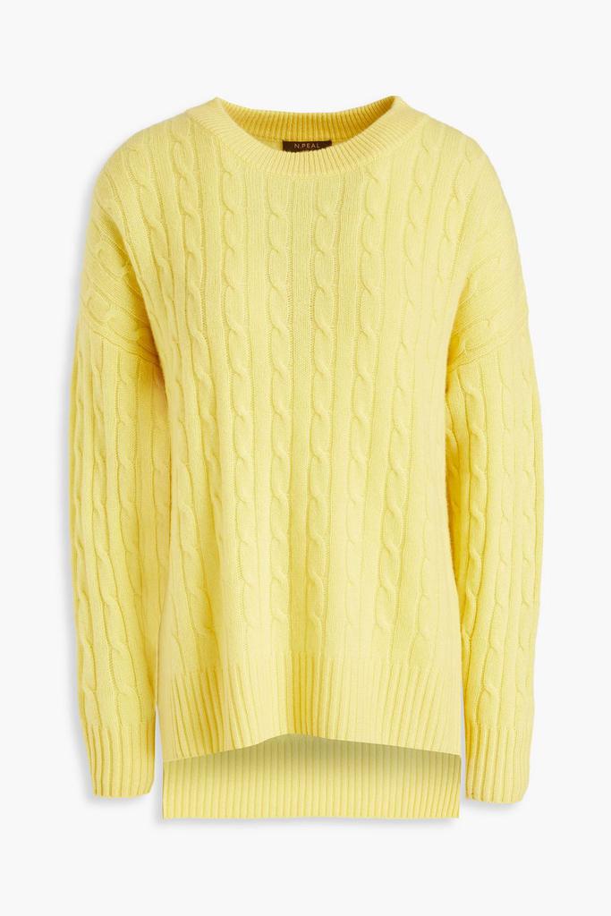 N.PEAL Cable-knit cashmere sweater