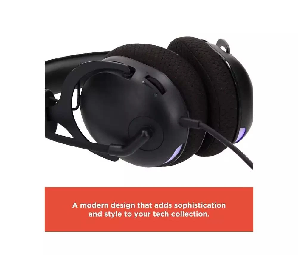 RadioShack Gaming Headset with Microphone, 40mm Drivers, Wired (3.5 mm/USB-A), Loud 100 dB Sound, Plug 
Play, Comfort Design 3304407 8