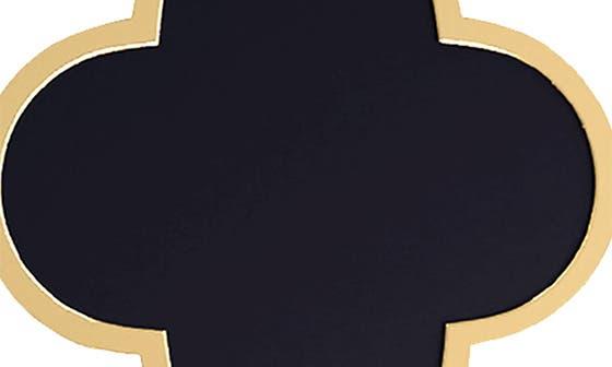 Gabi Rielle Onyx Triple Clover Drop Earrings