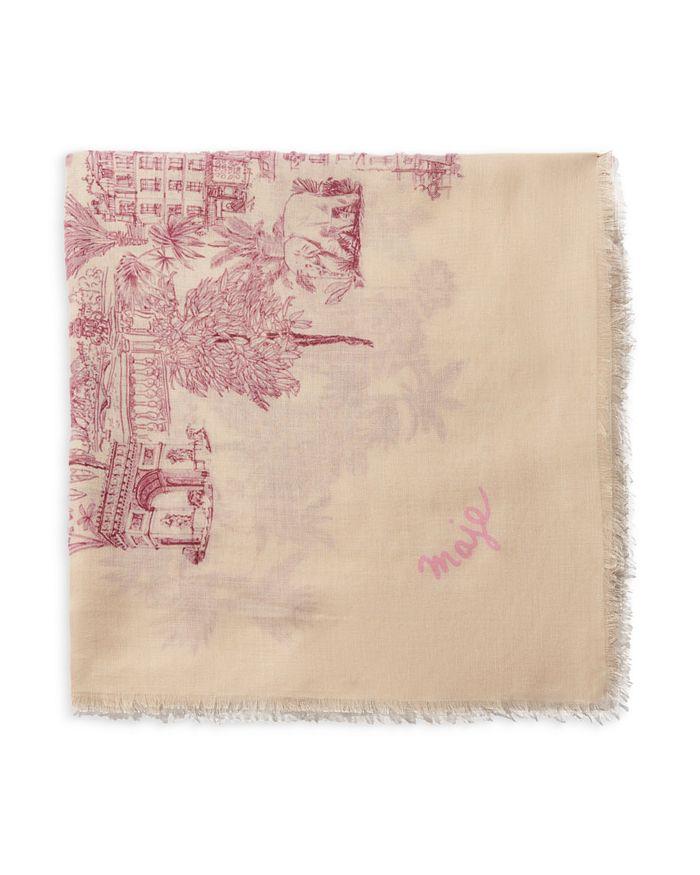 Maje Toile de Jouy Printed Scarf