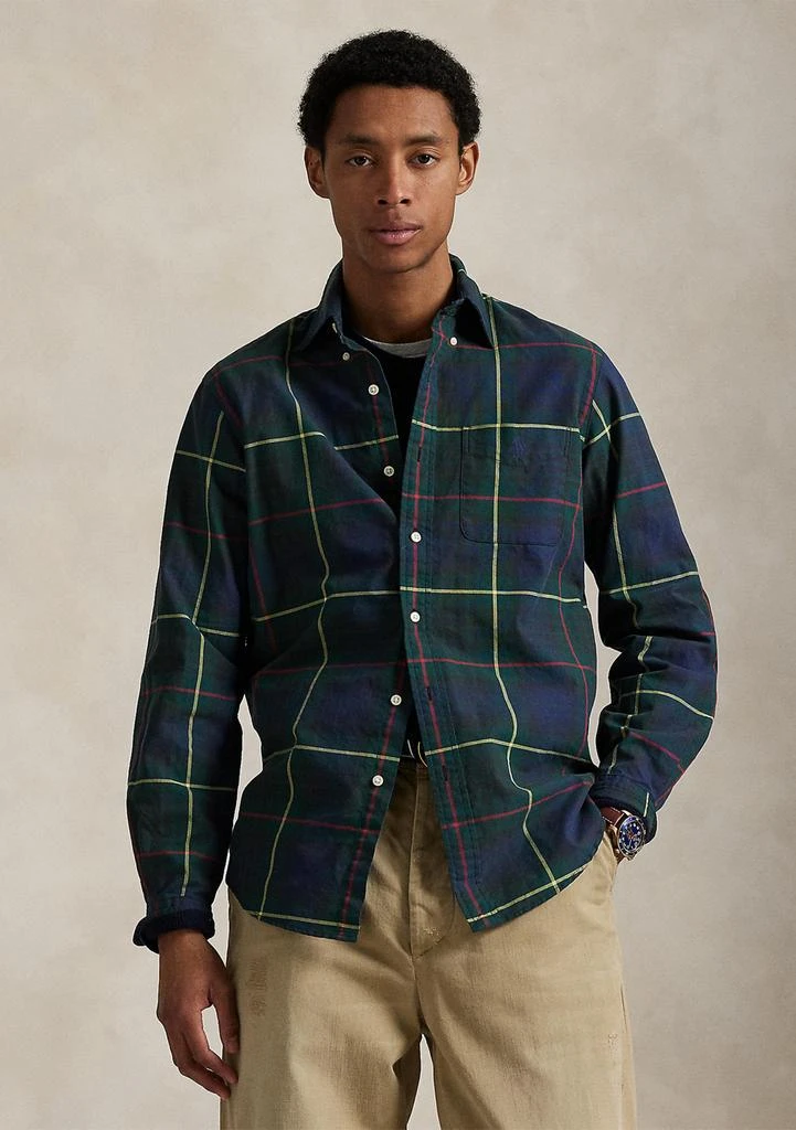 Ralph Lauren Classic Fit Plaid Oxford Shirt