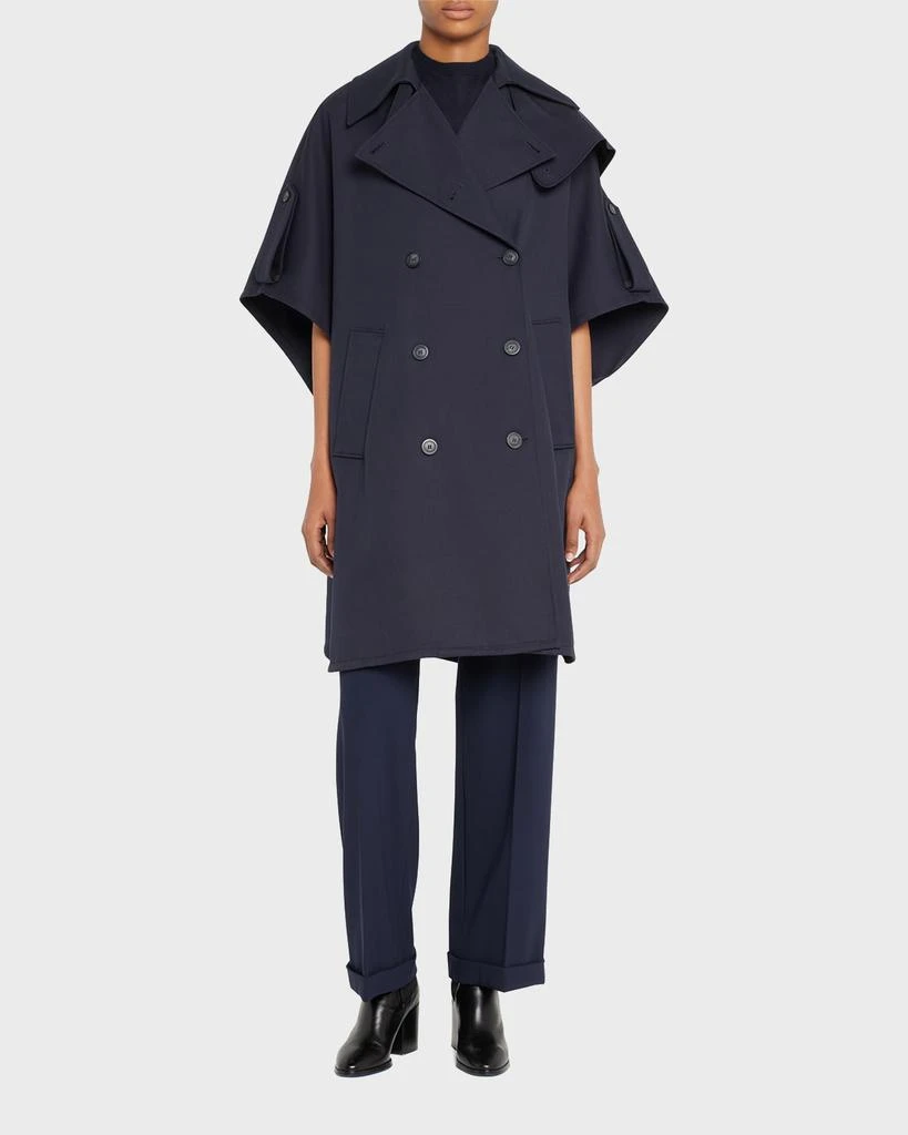 Max Mara Pernice Trench-Style Double-Breasted Cape 2