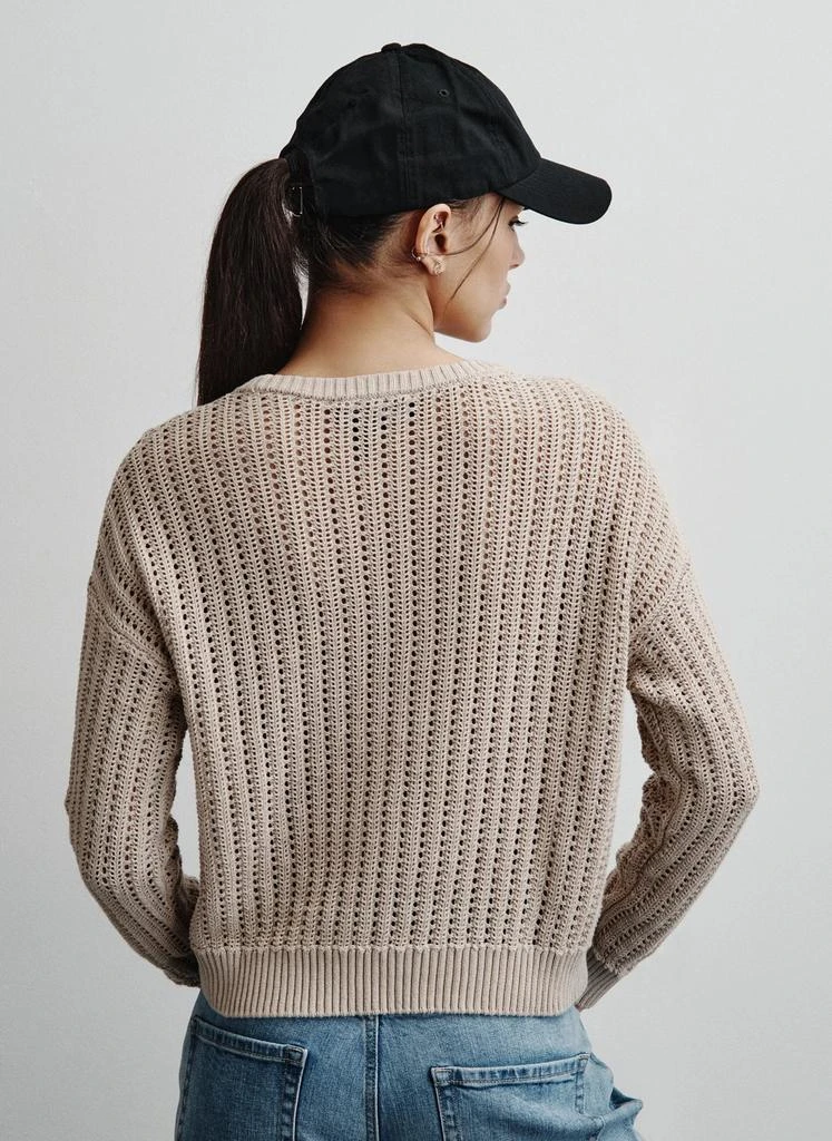 DKNY OPEN STITCH CREW NECK SWEATER 2