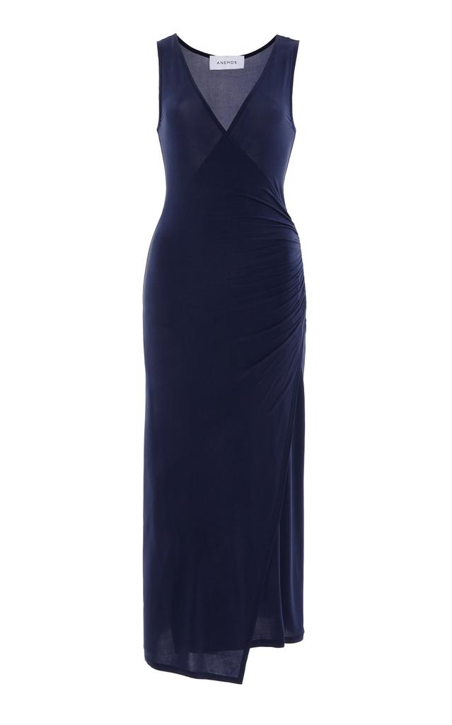 Anemos Anemos - Wrap-Effect Dress - Blue - XS - Moda Operandi