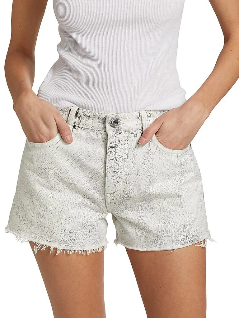 Purple Brand Crackle High-Rise Denim Shorts 3