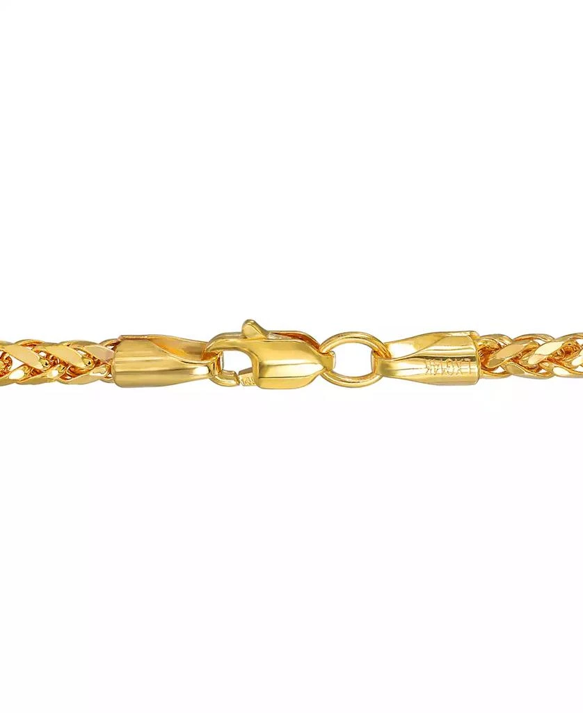 Macy's Polished Square Wheat 24" Chain Necklace (3mm) in 14k Gold 3
