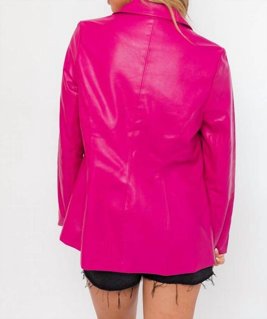 LE LIS Le Lis - Dylan Vegan Leather Blazer