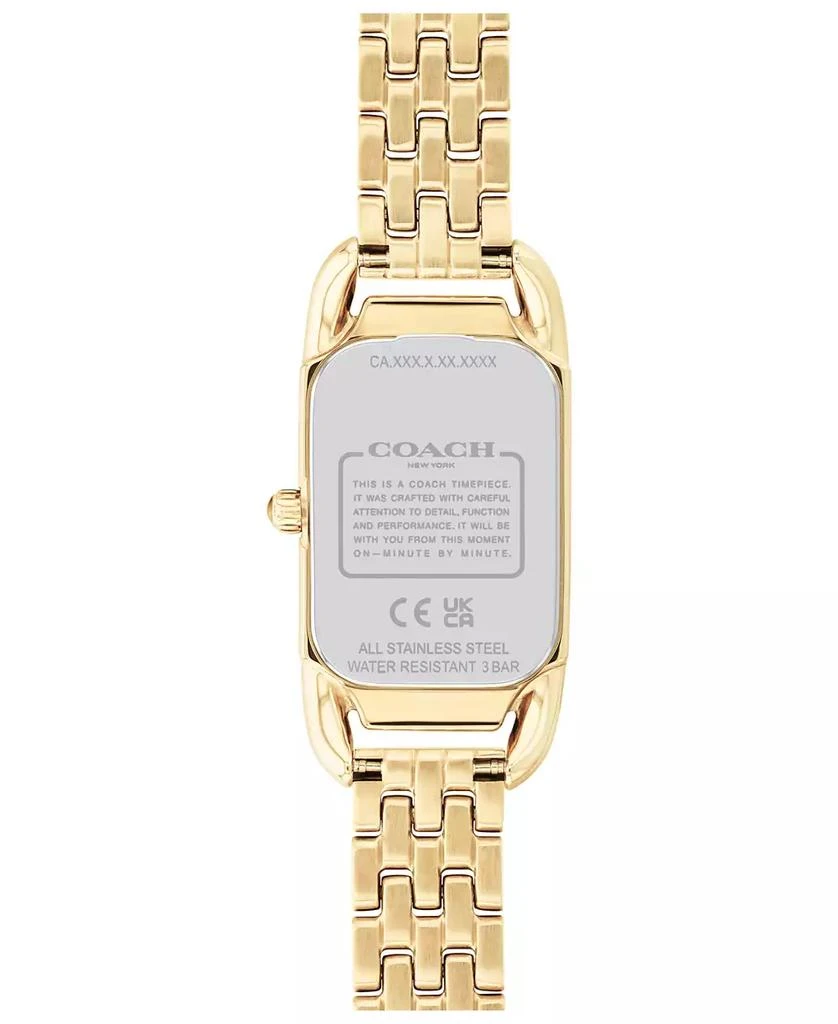 COACH Women's Cadie Gold-tone Bracelet Watch 17.5mmX28.5mm 2