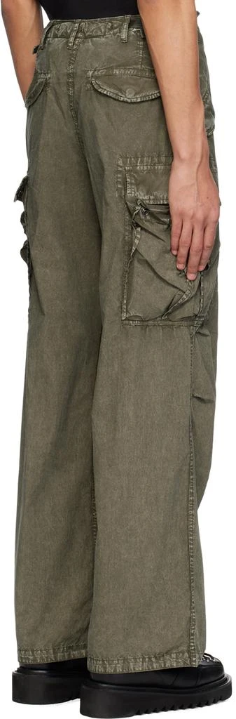 R13 Khaki Wide-Leg Cargo Pants 3