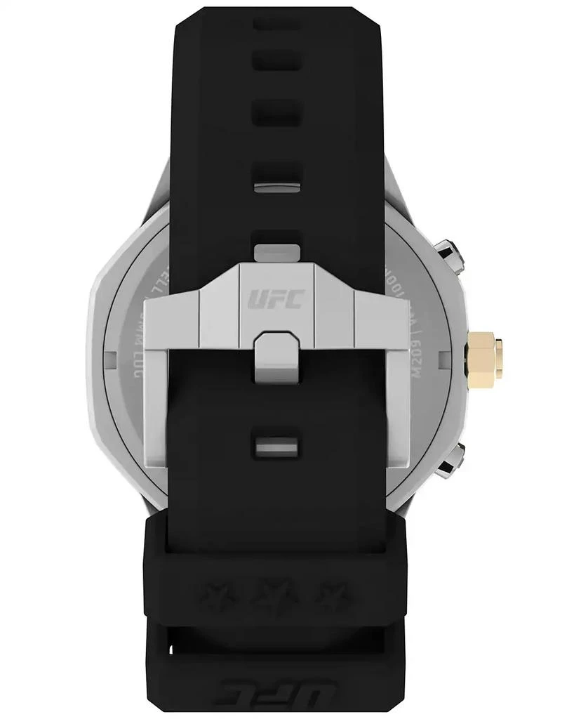 Timex Unisex UFC King Analog Black Silicone Strap 45mm Octagonal Watch 4
