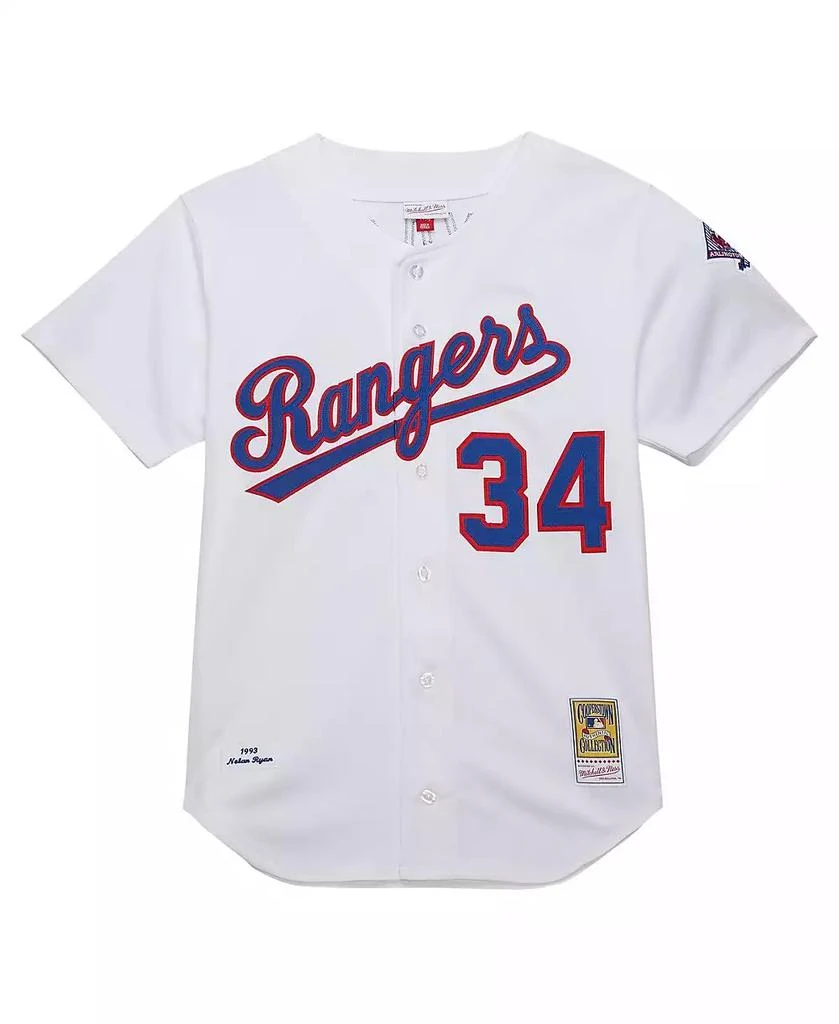 Mitchell & Ness Men's Nolan Ryan Nolan Ryan White Texas Rangers 1993 Cooperstown Collection Authentic Jersey 2