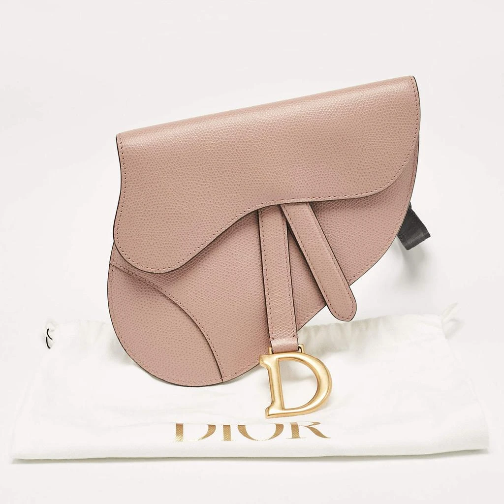 Dior Dior Pink/Black Leather Saddle Belt Bag 9