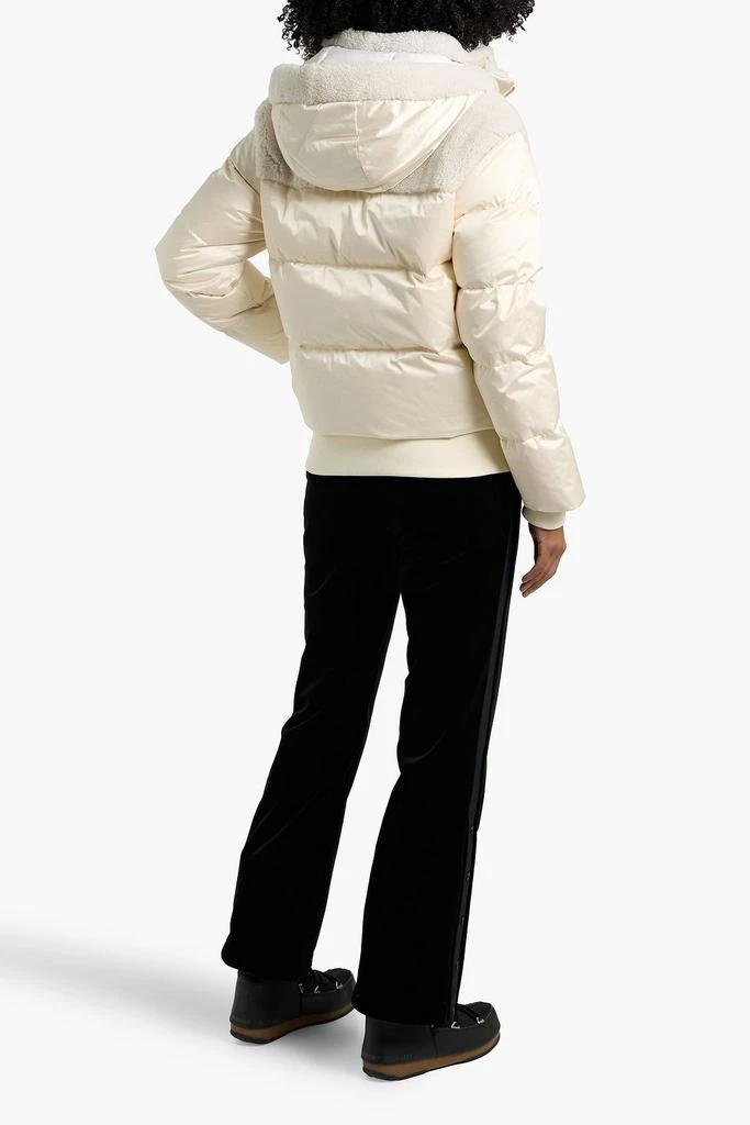 Bogner Dia shearling-paneled quilted down ski jacket 4