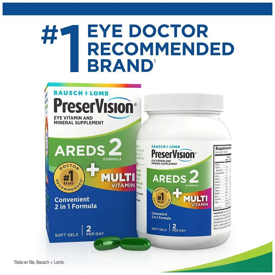 PreserVision AREDS 2 + Multi-Vitamin, 2-in-1 Soft Gels 4