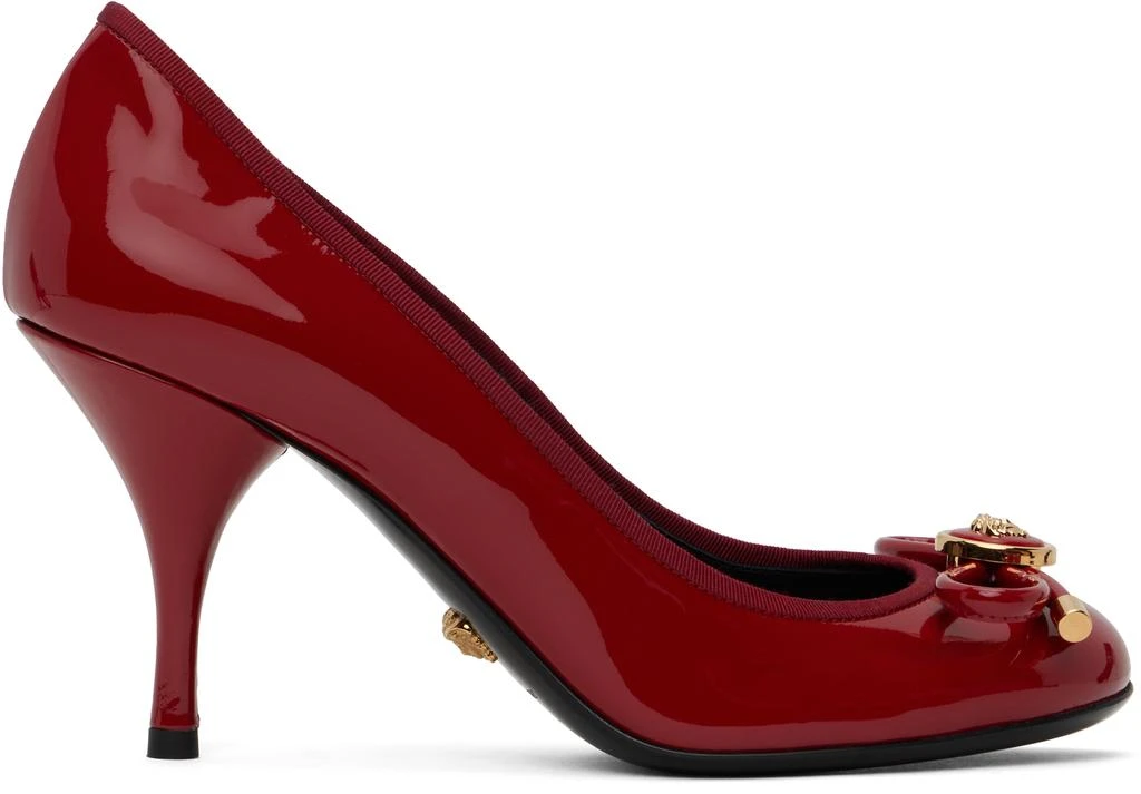 Versace Red Opera Bow Patent 85 mm Heels 1