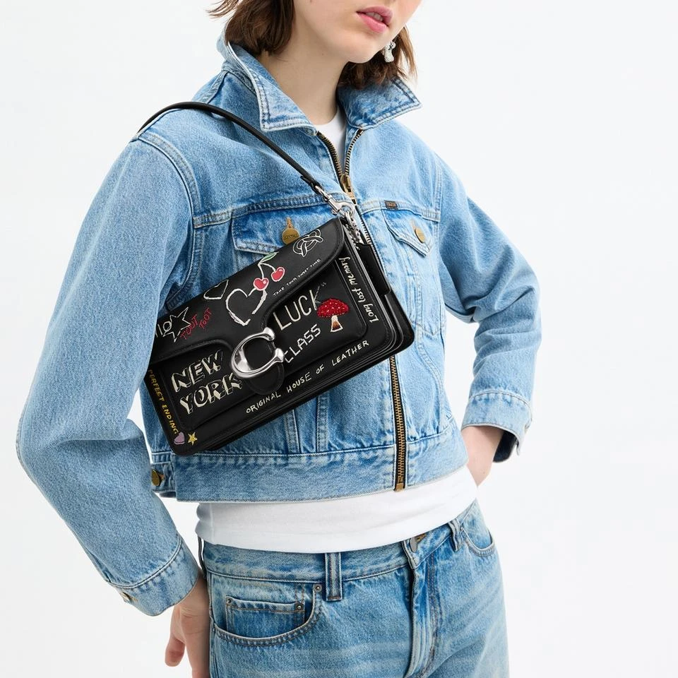 Coach Coach Tabby 26 Sketch Print Leather Shoulder Bag 3