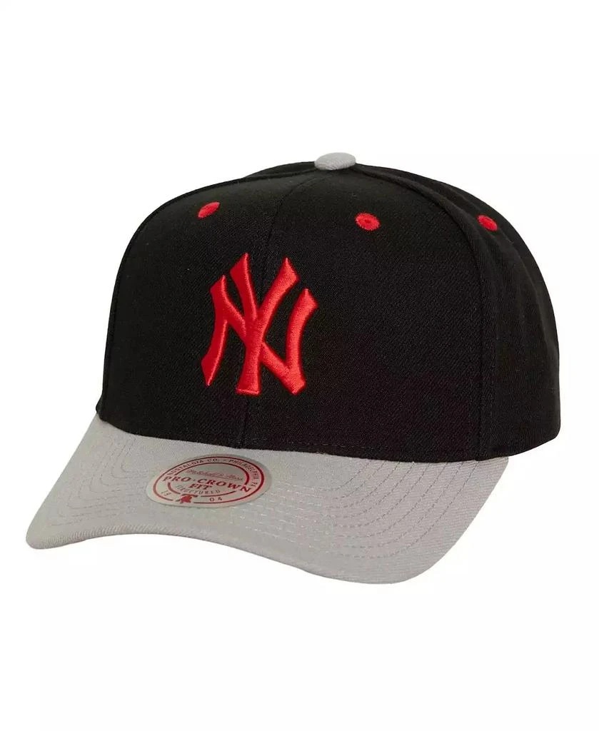 Mitchell & Ness Men's Black New York Yankees Bred Pro Adjustable Hat 1