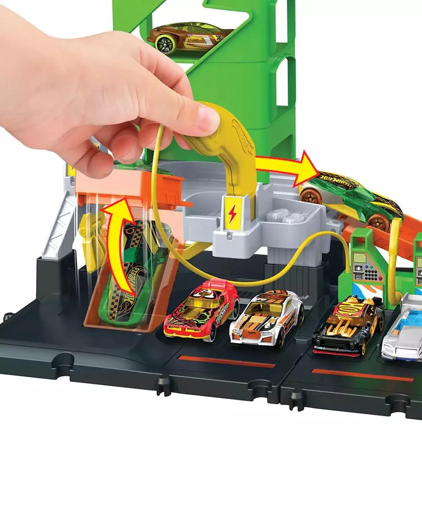 Hot Wheels City Super Recharge Fuel Station Toy Car 3