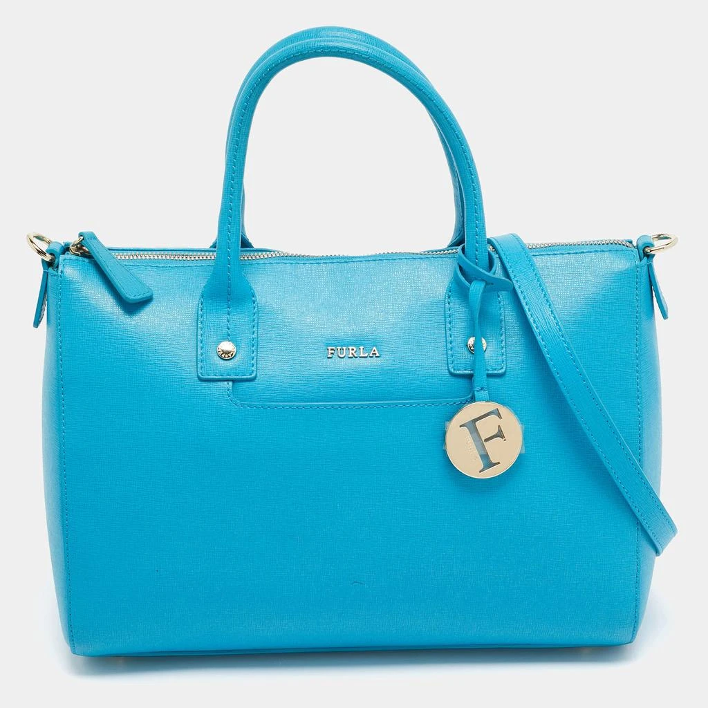 Furla Furla Blue Leather Linda Satchel 1
